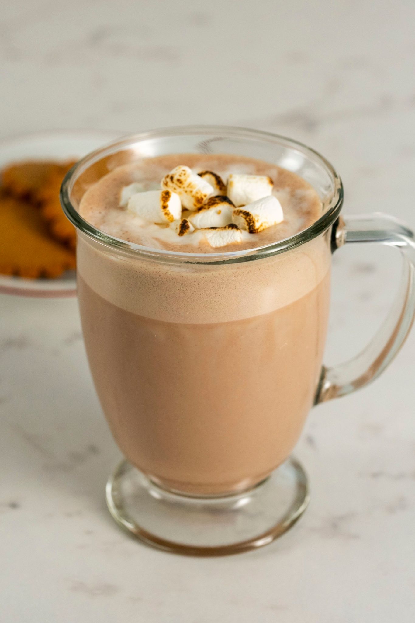 Latte con marshmallows